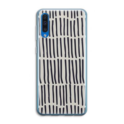 Moroccan stripes: Samsung Galaxy A50 Transparant Hoesje