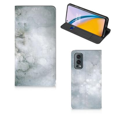 Bookcase OnePlus Nord 2 5G Painting Grey Bookcase OnePlus Nord 2 5G Painting Grey