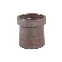 PTMD bloempot rail hoog s donkerbruin 11 cm | 18 stuks