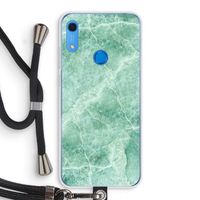 Groen marmer: Huawei Y6s Transparant Hoesje met koord