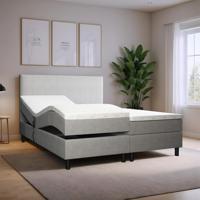 OP=OP Elektrische Boxspring Basic 160 x 200 Grijs
