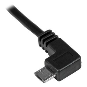 StarTech.com 1 m Micro-USB oplaad en sync kabel M/M Micro-USB haaks naar links 30/24AWG