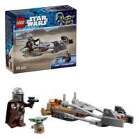 LEGO star wars 75436 mandalorian en grogu's speederbike