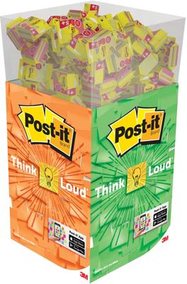 Post-it dumpbin display Notes kubus