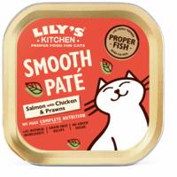 Lily&apos;s Kitchen Paté zalm met kip en garnalen natvoer kat 2 trays ( 38 x 85 g)