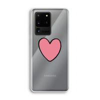 Hartje: Samsung Galaxy S20 Ultra Transparant Hoesje