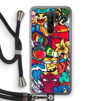 No Rules: Xiaomi Redmi 9 Transparant Hoesje met koord
