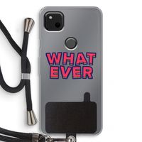 Whatever: Pixel 4a Transparant Hoesje met koord