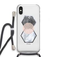 Creatieve toets: iPhone XS Transparant Hoesje met koord