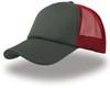 Atlantis AT505 Rapper Cap - Dark-Grey/Red/Dark-Grey - One Size