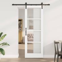 Schuifdeur met Hardware Set 'ORKDAL'Wit 73,5x211 cm