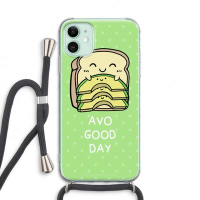 Avo Good Day: iPhone 11 Transparant Hoesje met koord