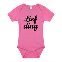 Lief ding cadeau baby rompertje roze meisjes 92 (18-24 maanden)  -