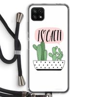 I love cacti: Samsung Galaxy A22 5G Transparant Hoesje met koord