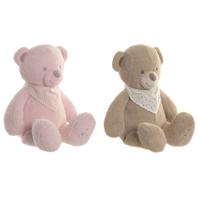Knuffel Home ESPRIT Bruin Roze Polyester Kinderen Beer (2 Stuks)