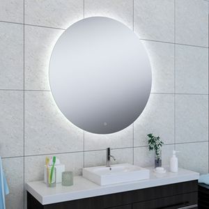 Badkamerspiegel Soul | 100 cm | Rond | Indirecte LED verlichting | Touch button | Met verwarming