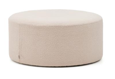 Kave Home Poef 'Kaeli' Bouclé, 90cm, kleur Roze