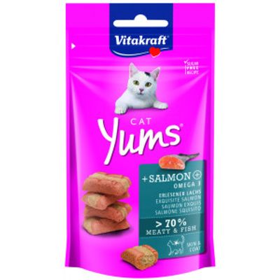 Vitakraft Cat Yums met zalmsmaak kattensnack (40 g) 6 verpakkingen
