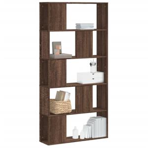 Boekenkast 5-laags 80,5x23,5x162,5 cm hout bruin eikenkleurig