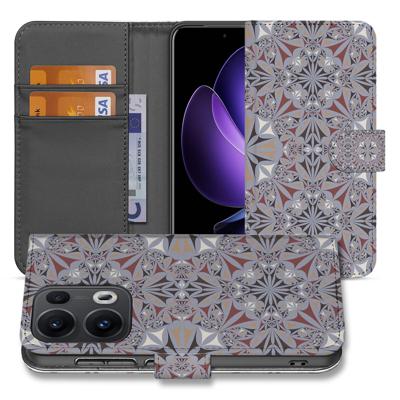 OPPO Reno 13 Pro | Bookcase | Flower Tiles OPPO Reno 13 Pro | Bookcase | Flower Tiles