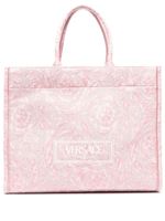 Versace sac cabas Athena en jacquard - Rose