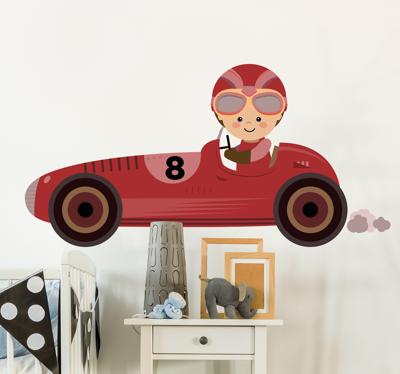 Muursticker raceauto formule 1