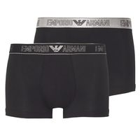 Armani Boxershorts Shiny waistband 2-pack zwart