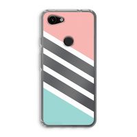 Strepen pastel: Google Pixel 3a Transparant Hoesje