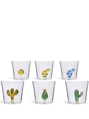 Ichendorf Milano lot de 6 gobelets Desert Plants - Blanc