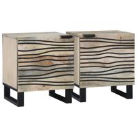 Nachtkastjes 2 pcs Naturel 40 x 33.5 x 46 cm