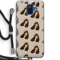 Bonjour mon amour: Samsung Galaxy A6 (2018) Transparant Hoesje met koord