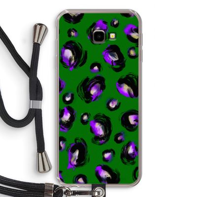 Green Cheetah: Samsung Galaxy J4 Plus Transparant Hoesje met koord