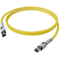 Easylan CP1OYMSMS0010 RJ45 Netwerkkabel, patchkabel CAT 6A S/FTP 1.00 m Geel Afgeschermd (dubbel), Halogeenvrij, Vlambestendig 1 stuk(s)
