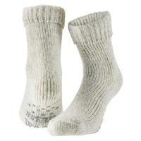 Apollo huissokken/slofsokken - Anti-slip - schapenwol - volwassenen - lichtgrijs - warme wintersokke Apollo huissokken/slofsokken - Anti-slip - schapenwol - volwassenen - lichtgrijs - warme wintersokke