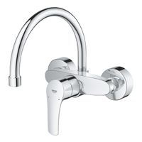 GROHE Eurosmart Keukenkraan - hoog - draaibare uitloop - inbouw - chroom 32482003