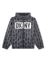 Dkny Kids veste à logo imprimé - Noir - thumbnail