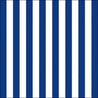 Servetten - blauw/wit gestreept - 20x - 33 x 33 cm - 3-laags - Feest/decoratie servetten