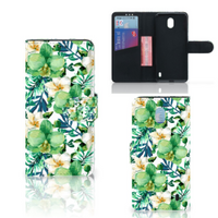 Nokia 1 Plus Hoesje Orchidee Groen - thumbnail