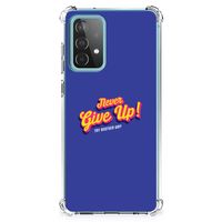 Samsung Galaxy A52 4G/5G Telefoonhoesje met tekst Never Give Up