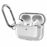 AirPods Pro / AirPods Pro 2 hoesje - TPU - Split series - Transparant / Zilver - thumbnail