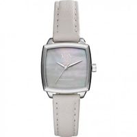 Horlogeband Armani Exchange AX5450 Leder Grijs 16mm