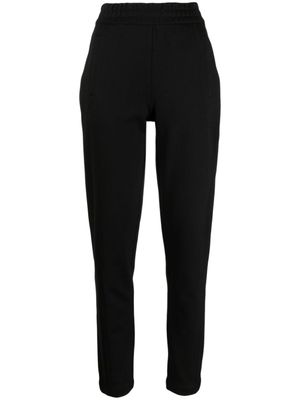 Emporio Armani pantalon de jogging à logo appliqué - Noir