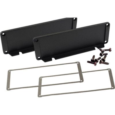 Hammond Electronics End plate Aluminium Zwart (l x b x h) 16 x 169 x 57 mm 2 stuk(s)