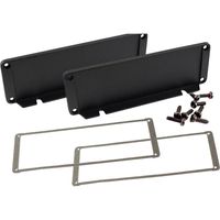 Hammond Electronics End plate Aluminium Zwart (l x b x h) 16 x 169 x 57 mm 2 stuk(s) - thumbnail