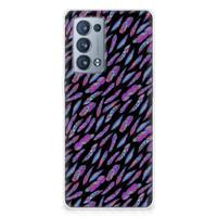 OPPO Reno 6 Pro Plus 5G | TPU bumper | Feathers Color