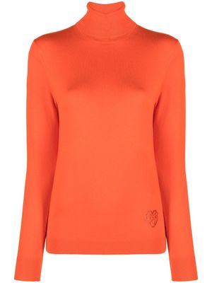 LIU JO haut en maille à col montant - Orange