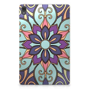 Lenovo Tab P11 | P11 Plus Siliconen Hoesje Purple Flower