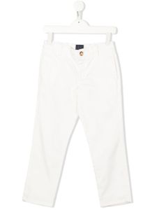 Fay Kids pantalon à coupe droite - Blanc