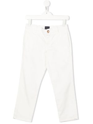 Fay Kids pantalon à coupe droite - Blanc