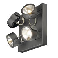 SLV Richtbare spotsKalu Led 4-lichts - 4x60w antraciet - 1000135 SLV Richtbare spotsKalu Led 4-lichts - 4x60w antraciet - 1000135